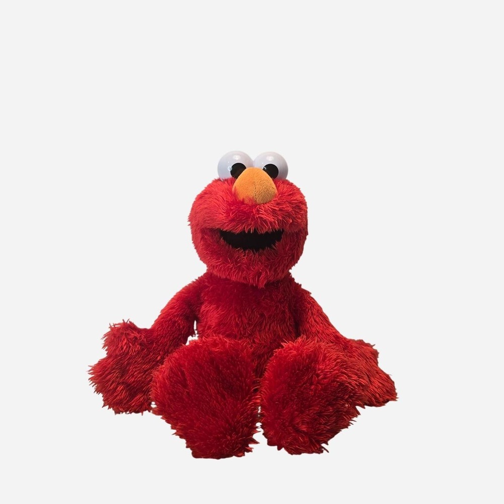 f0562 TICKLIEST TICKLE ME ELMO PLUSH DOLL Sesame Street PLAYSKOOL Tickle BelI
